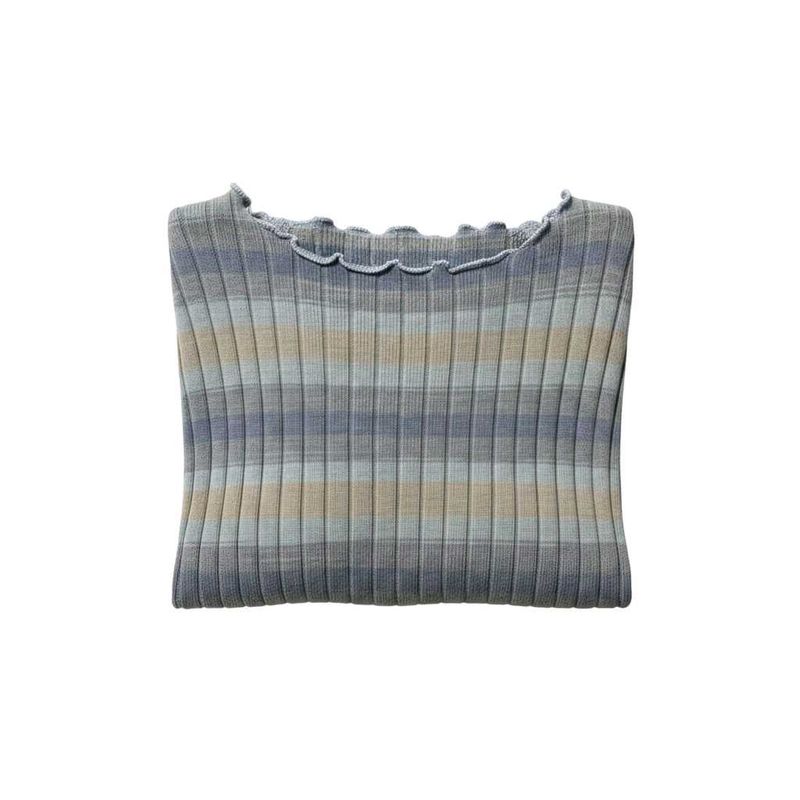 Striped Ribbed Knit Top