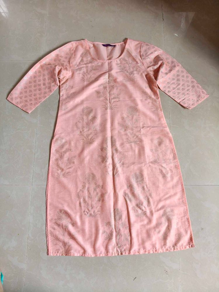 Elegant Peach Kurta