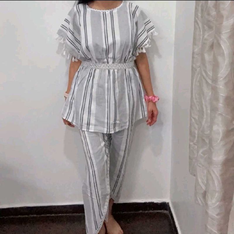 Striped Co-ord Set.  Size: S