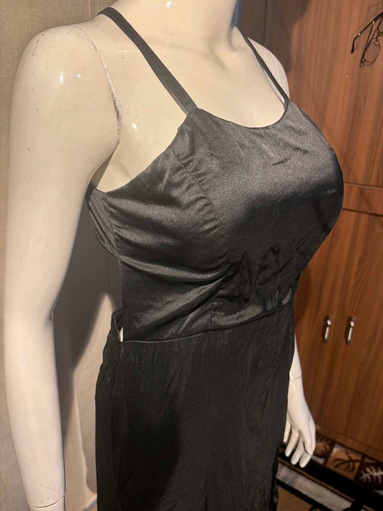 Elegant Black Slip Dress