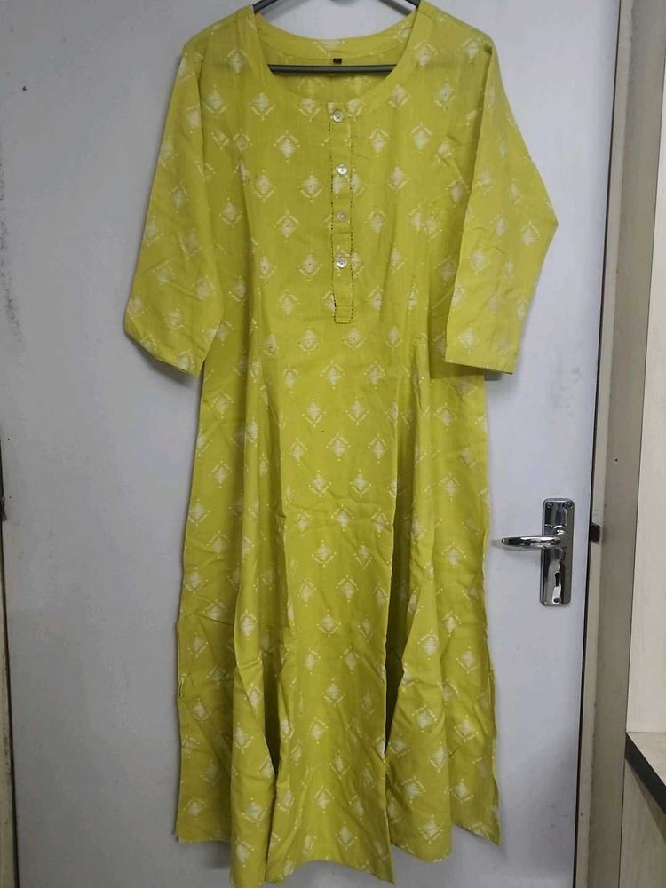 Elegant Lime Green Kurta