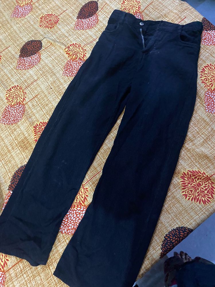 Black Straight Jeans For Woman
