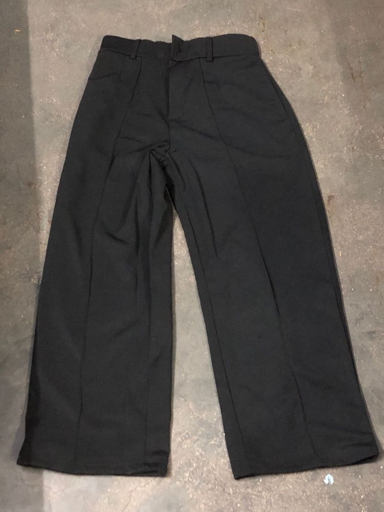 Black Wide Leg Trousers