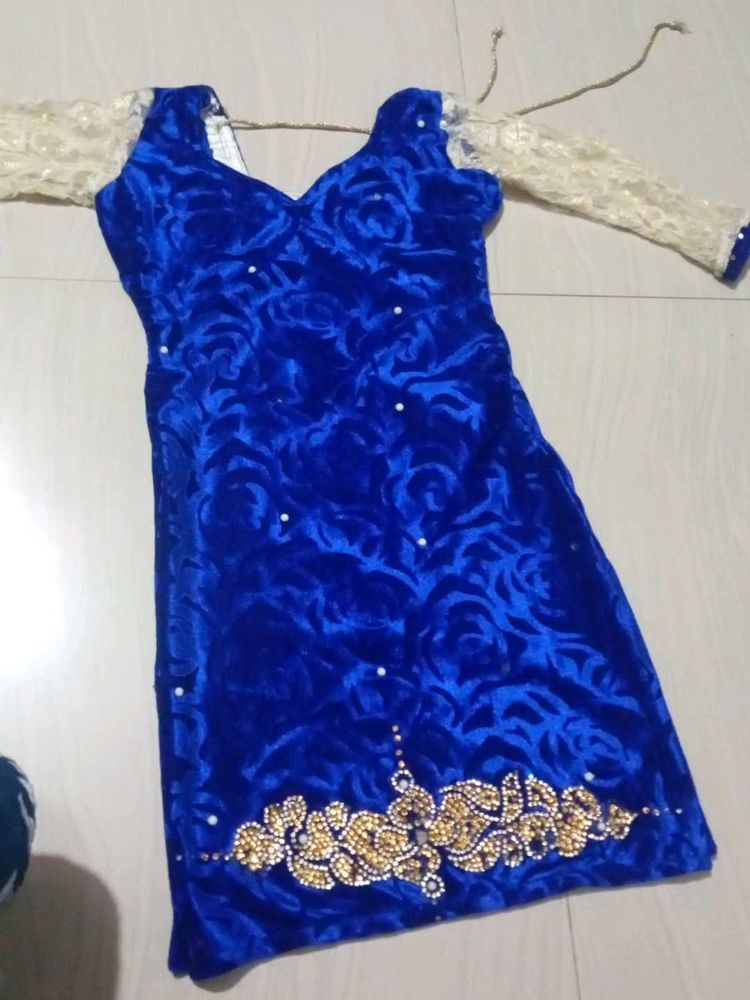 Baby Velvet Kurta