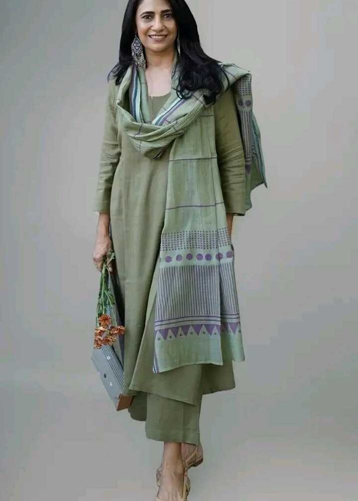 Olive Kurta Set New With Tag