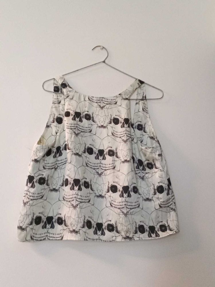 Skull Print Tank Top