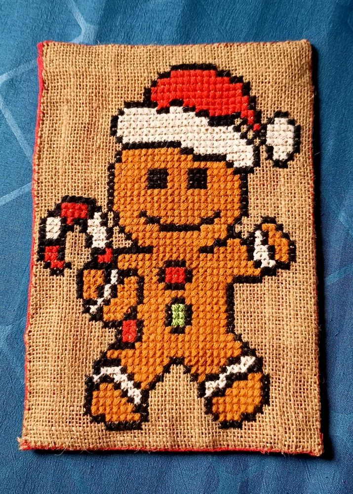 Gingerbread Man Cross Stitch