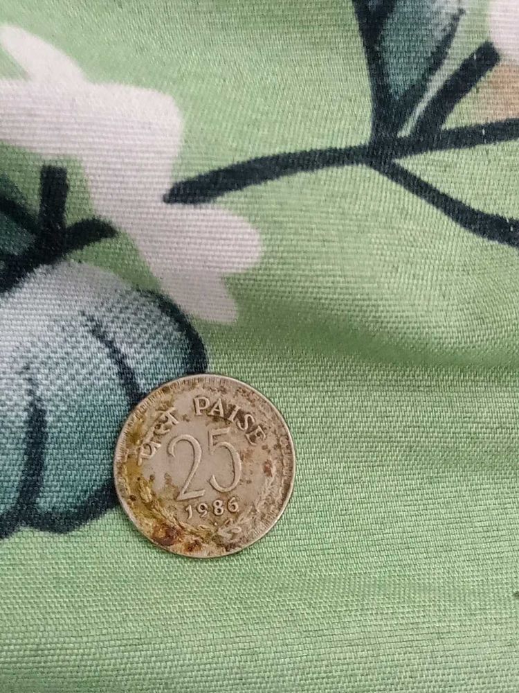 25paise Of India 1986