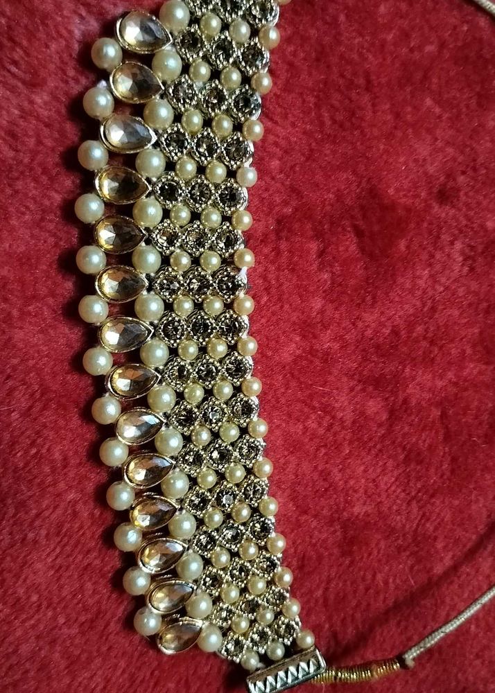 Pearl &amp; Stone Necklace