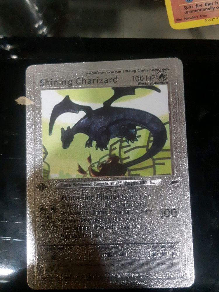 Rare Shining Charizard Rarest Silver Pokemon Card