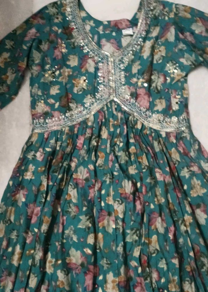 Floral Print Kurta