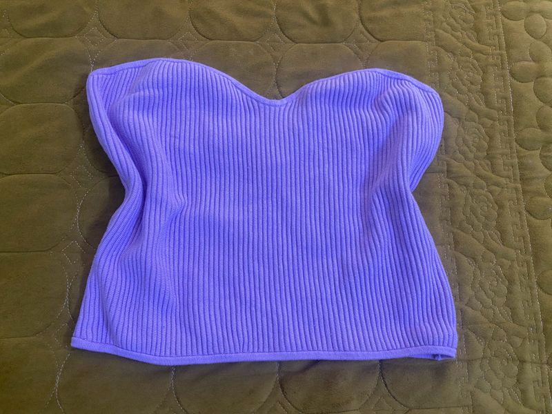 H&amp;M Lavender Tube Top Bust Fits S-M