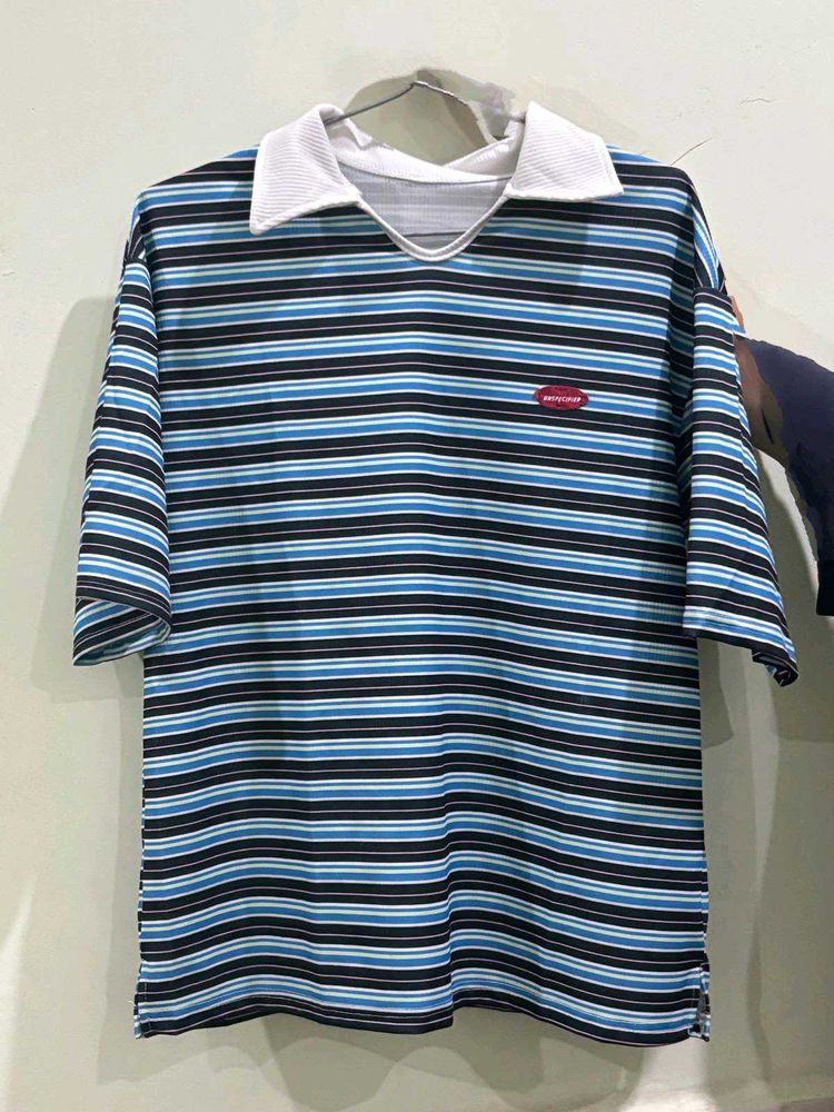 Striped Polo T-Shirt