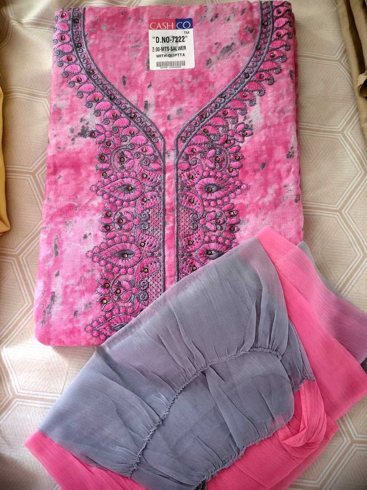 New Dress Material With Dupatta