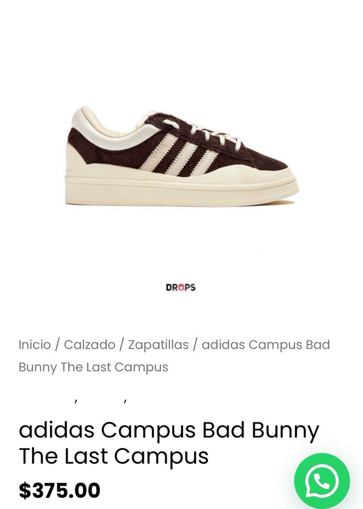 ADIDAS X BAD BUNNY UNISEX &#34;THE LAST CAMPUS&#34; SHOES