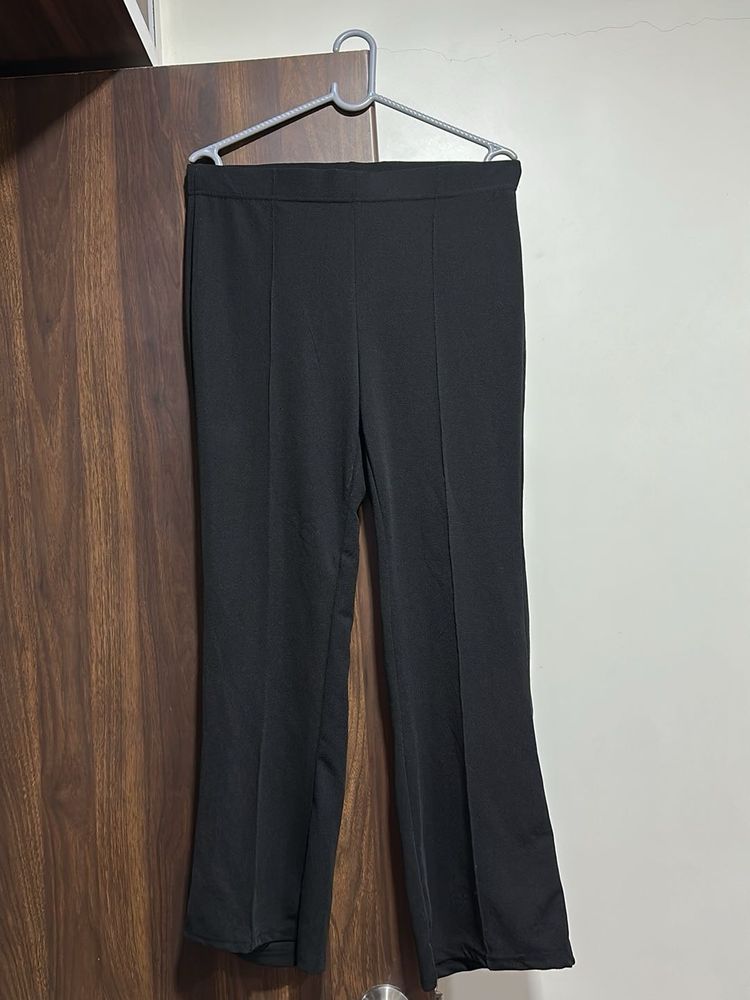 Black Straight Leg Trousers