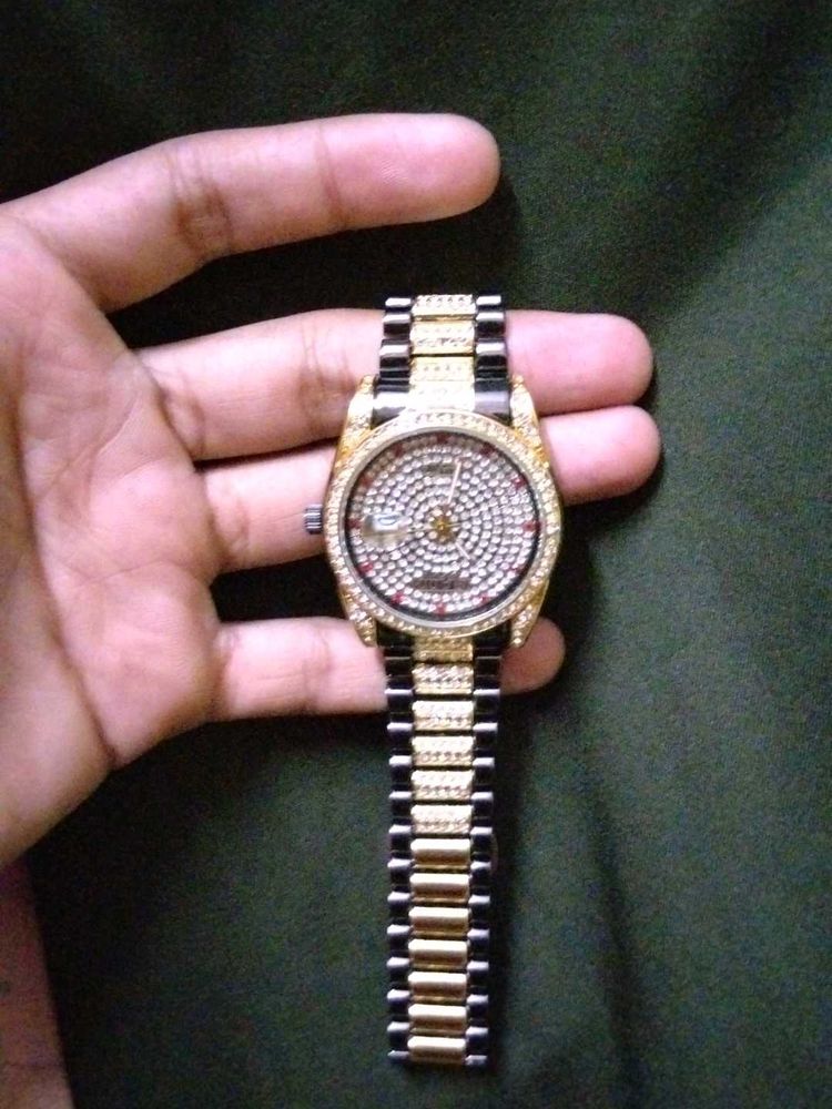 Sparkling Two-Tone Watch