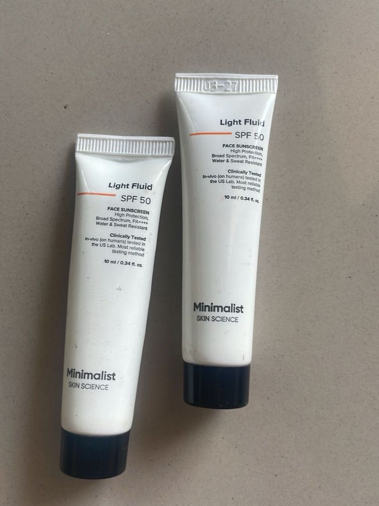 Minimalist Light Fluid SPF 50 - Two Tubes