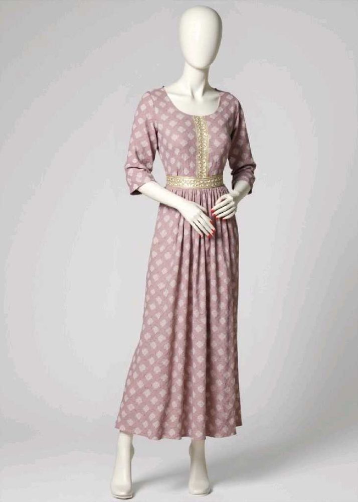 Pink Floral Embroidered Dress