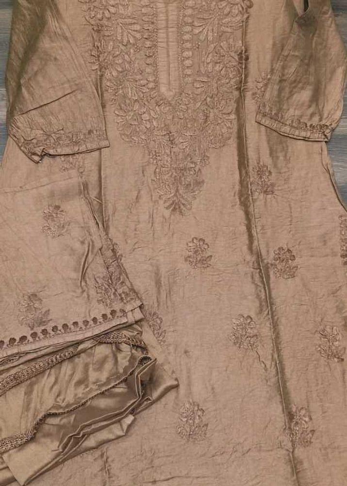 Elegant pure Chikankari Lakhnowi Kurti set