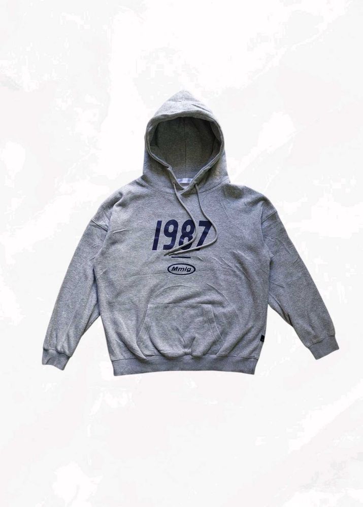 Grey &#39;1987&#39; Hoodie