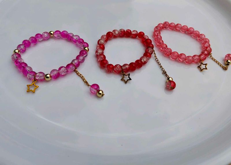 Beaded Star Charm Bracelets