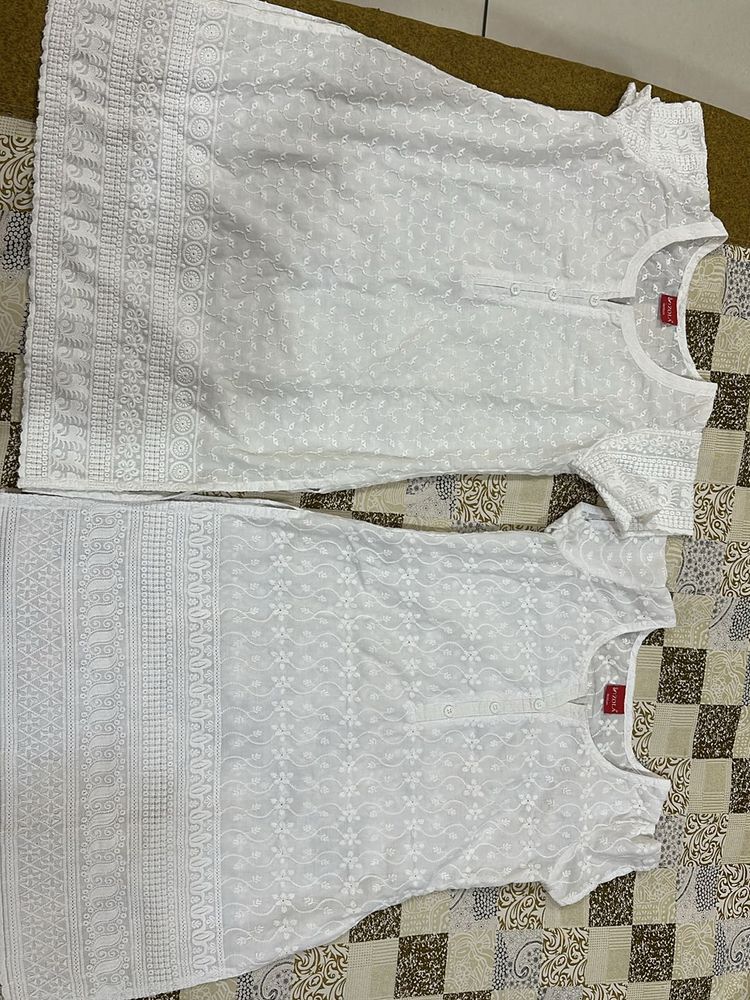 White Kurtii Combo Offer