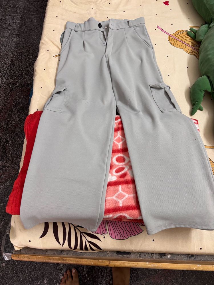 Grey Cargo Pants