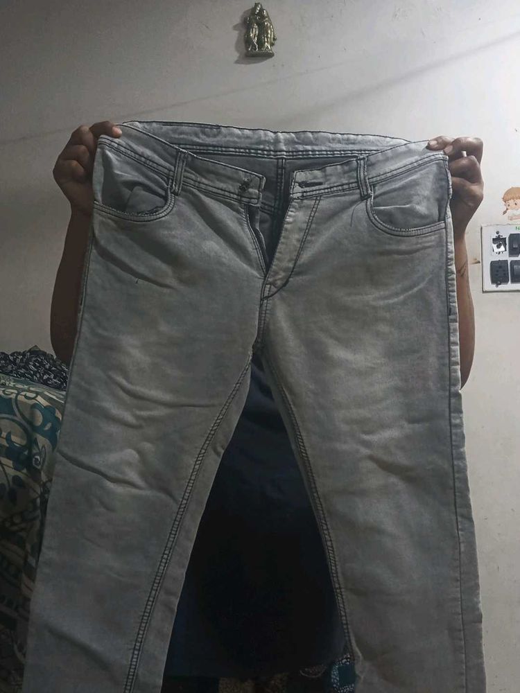 Gray Denim Jeans