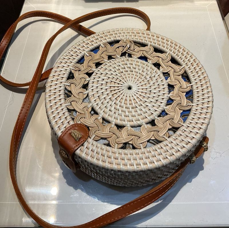 ORIGINAL HANDMADE 🌺Bali Rattan Bag🌺Boho Sling