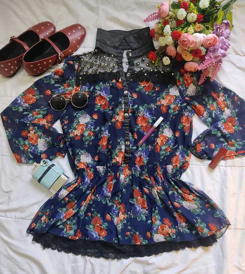 Floral Print Blouse