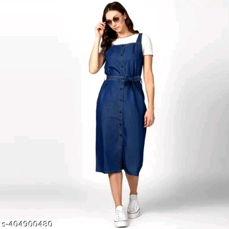 Denim Button-Down Dress