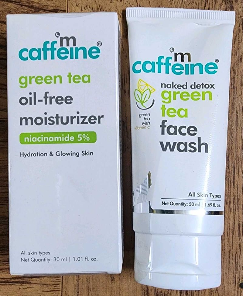 MCAFFEINE GREEN TEA OIL FREE MOISTURIZER &amp; FACEWAS