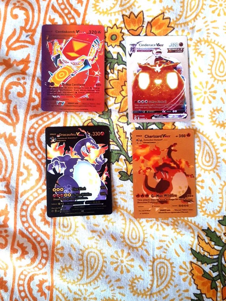 Pokemon Vmax Cards Pack Of 4