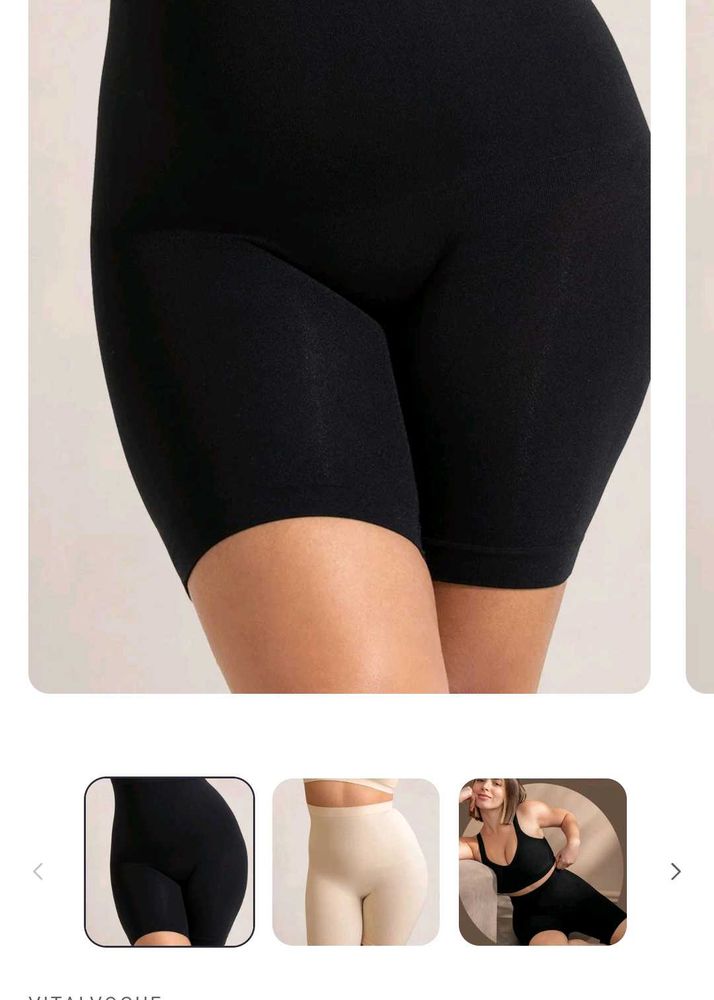 Vitalvogue Black Shapewear Shorts