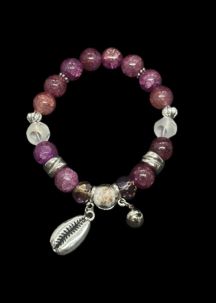 Pink Beaded Bracelet With Shells🐚 🩷