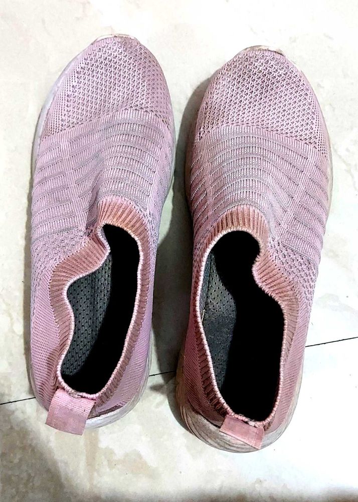 Pink Cool Canvas Shoes Available For Women