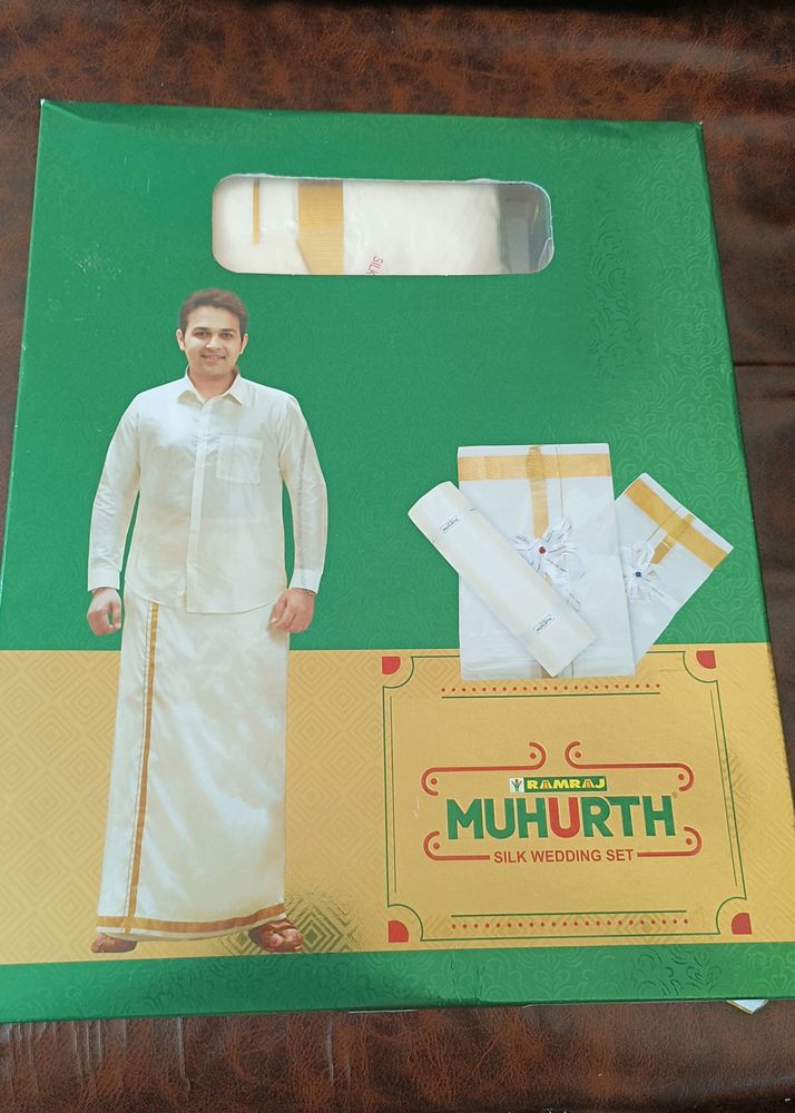 Ramraj Pure Silk Dhoti Set