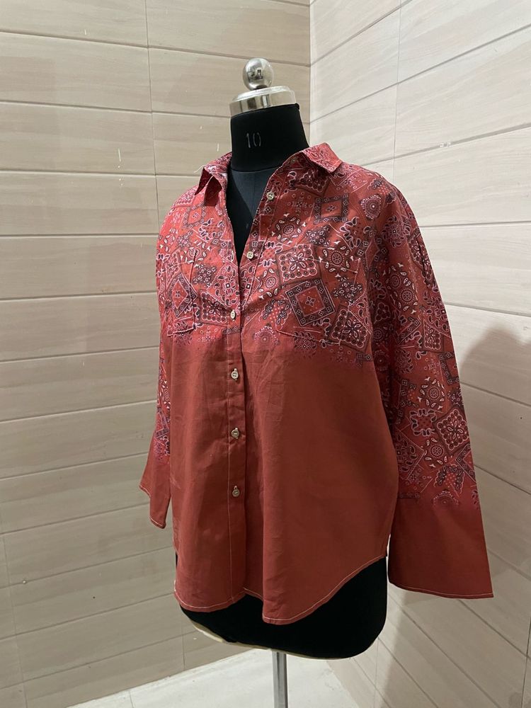 Imported oversized Pintresty shirt