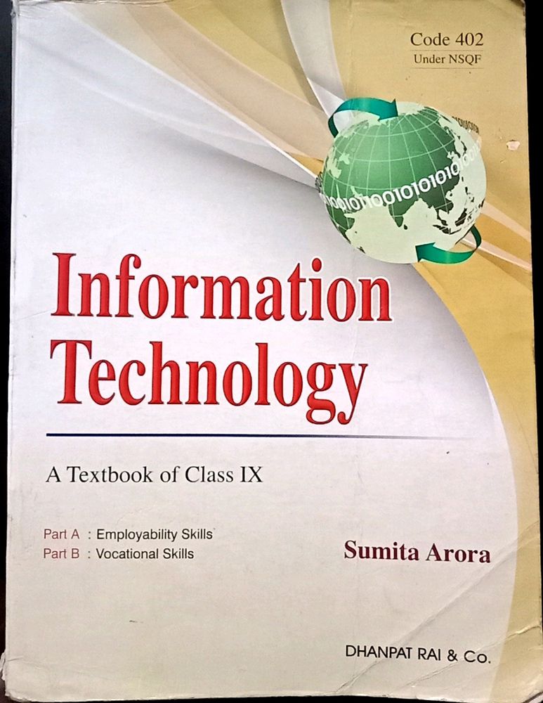 CLASS 9 INFORMATION TECHNOLOGY TEXTBOOK BY SUMITA ARORA