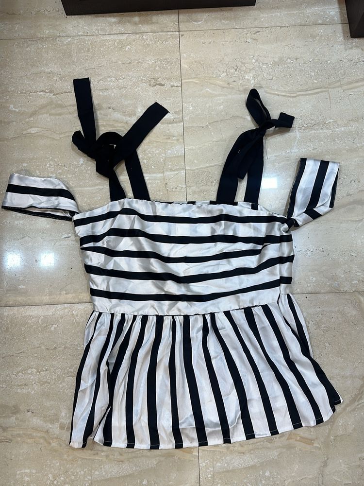Satin Knot Top