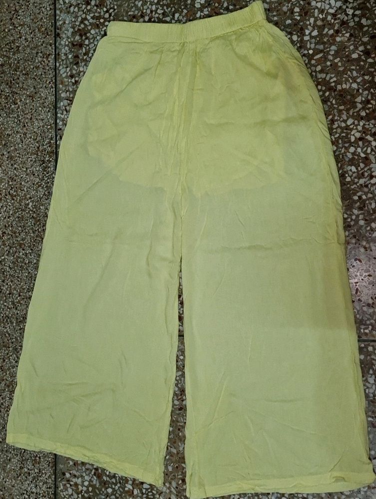 Lime Color Plazzo