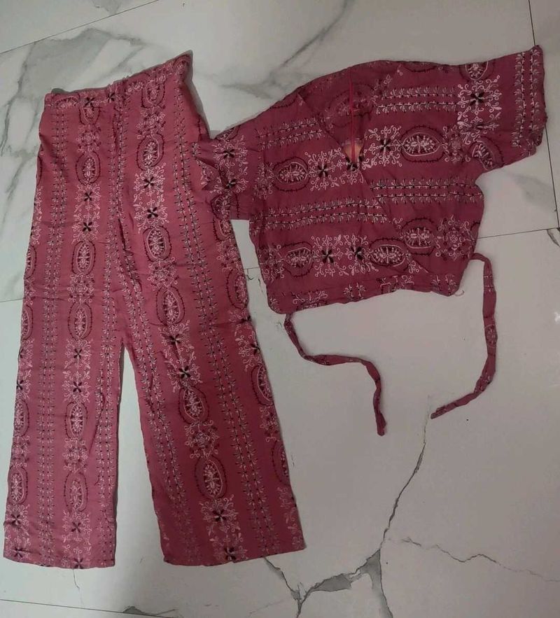 Comfy Pink Cropped Cord