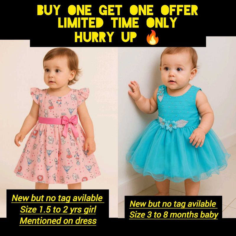 Buy 2 New Girls Cute Dresses - BOGO Offer Hurry Up