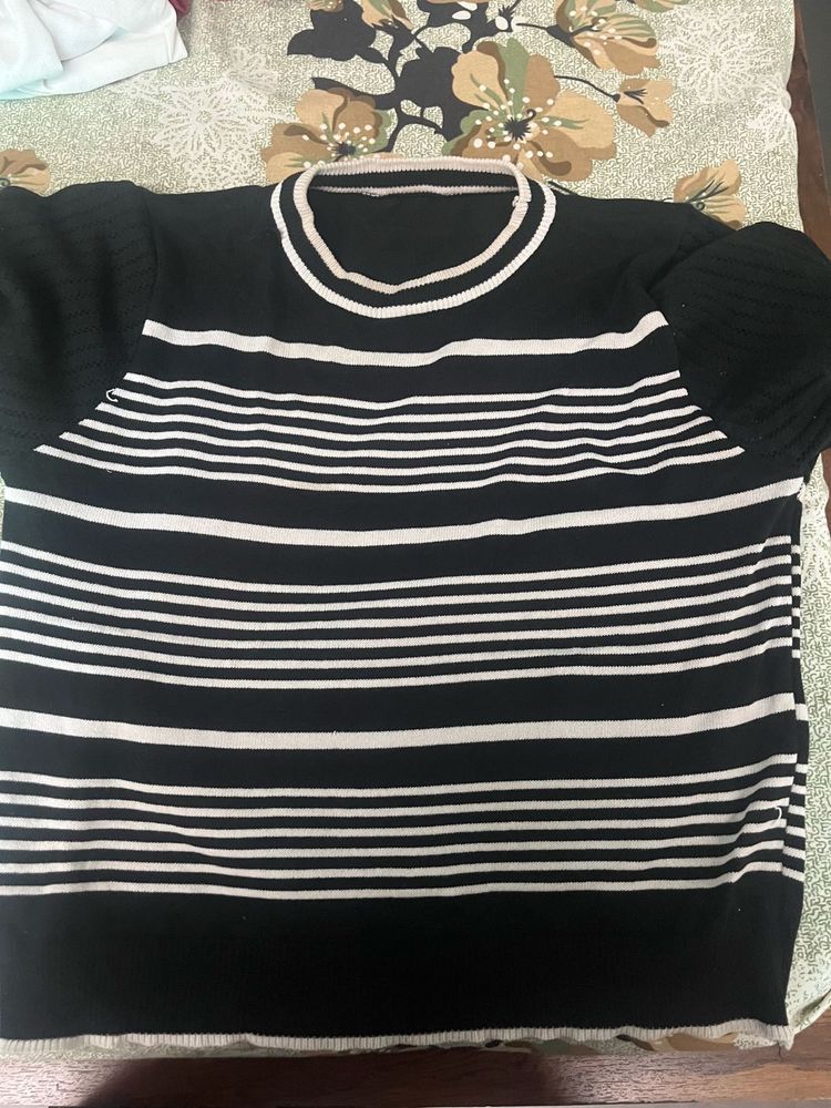 Striped Knit Sweater
