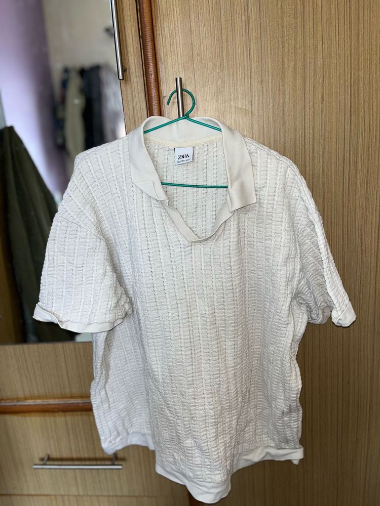 Zara Textured Knit Top