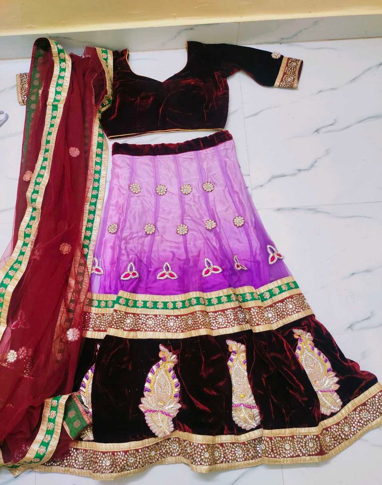 Heavy Work Lehnga Choli With Dupatta