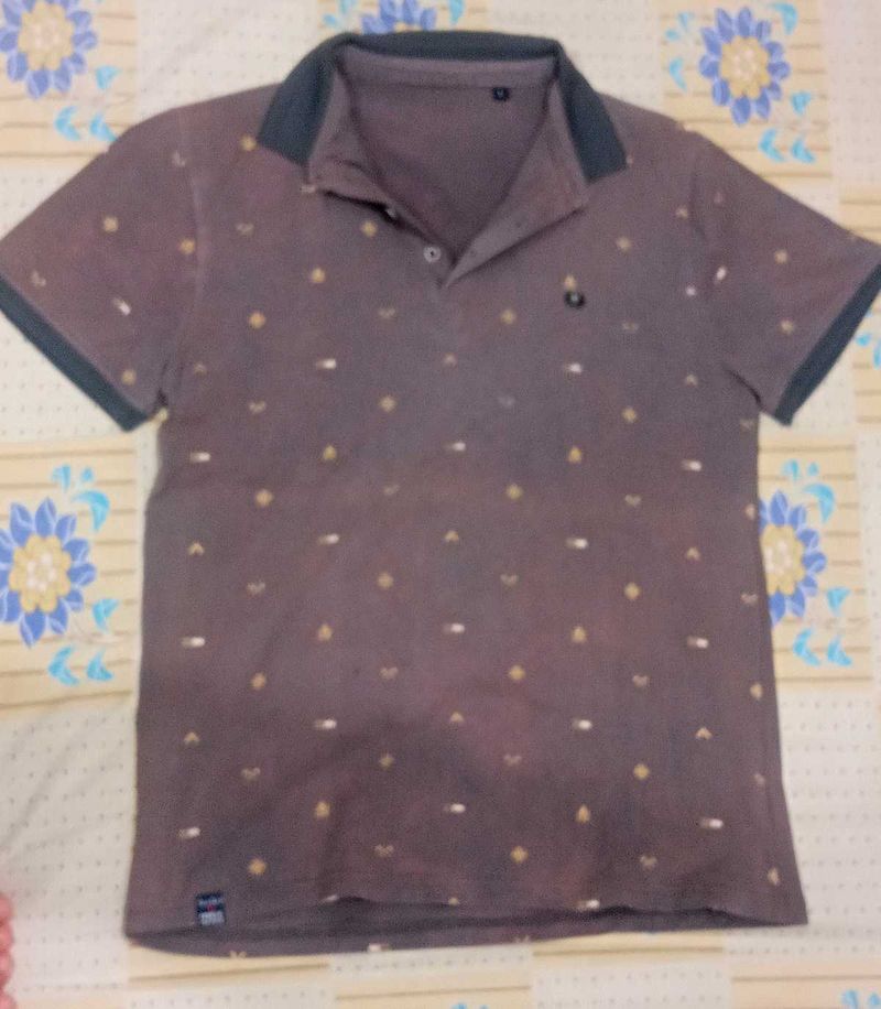 Patterned Polo TShirt