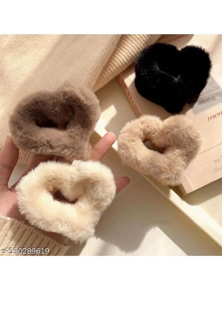 Fuzzy Hair Claw Clip