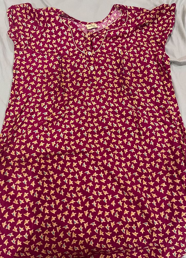 Patterned Night Suit